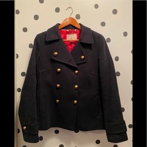Banana Republic classic navy pea coat